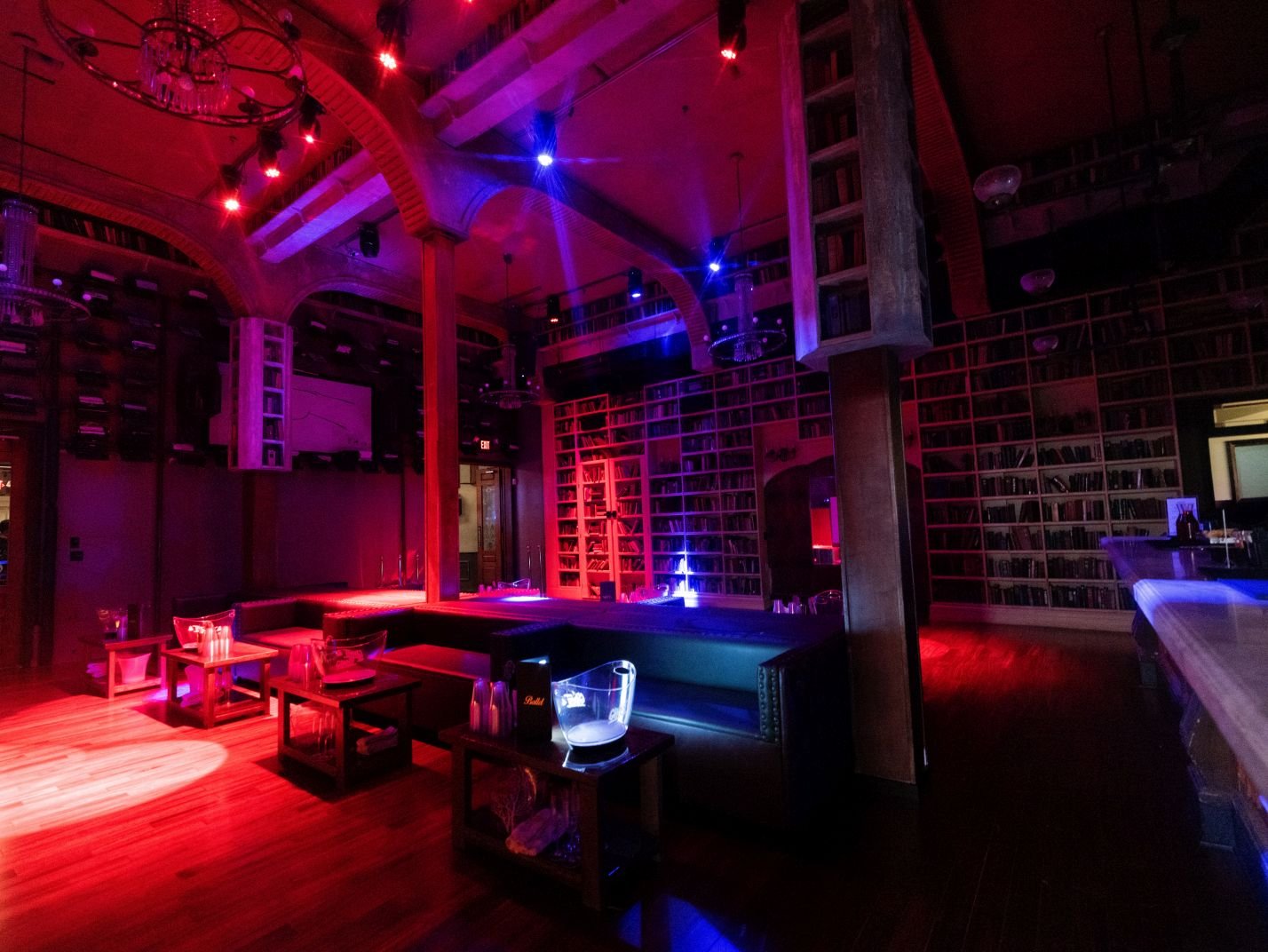 Nightclub dance floor atmosphere